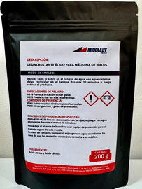 DESINCRUSTANTE ACIDO PARA MAQUINA DE HIELOS