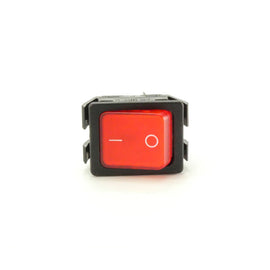 SW DPST 20A/125V RED LGHT